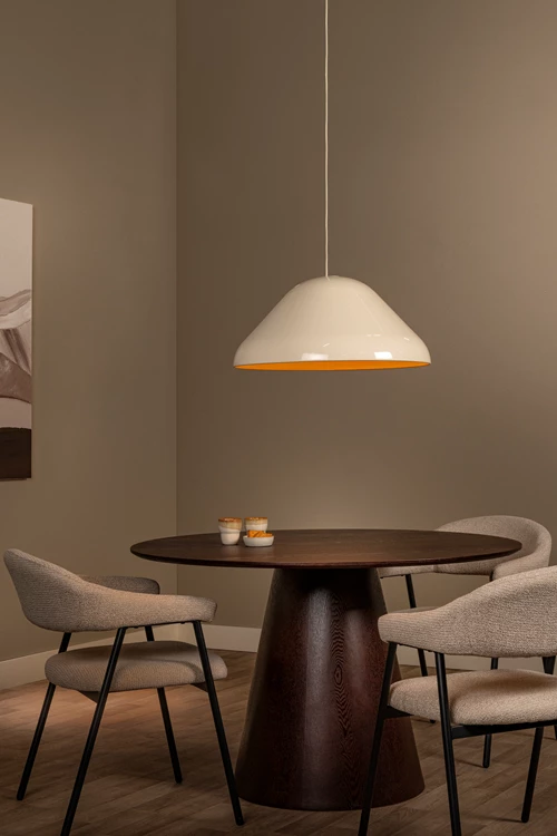 Lucide ANDRES - Suspension - Ø 56 cm - 1xE27 - Crème | Vibes - ambiance 1